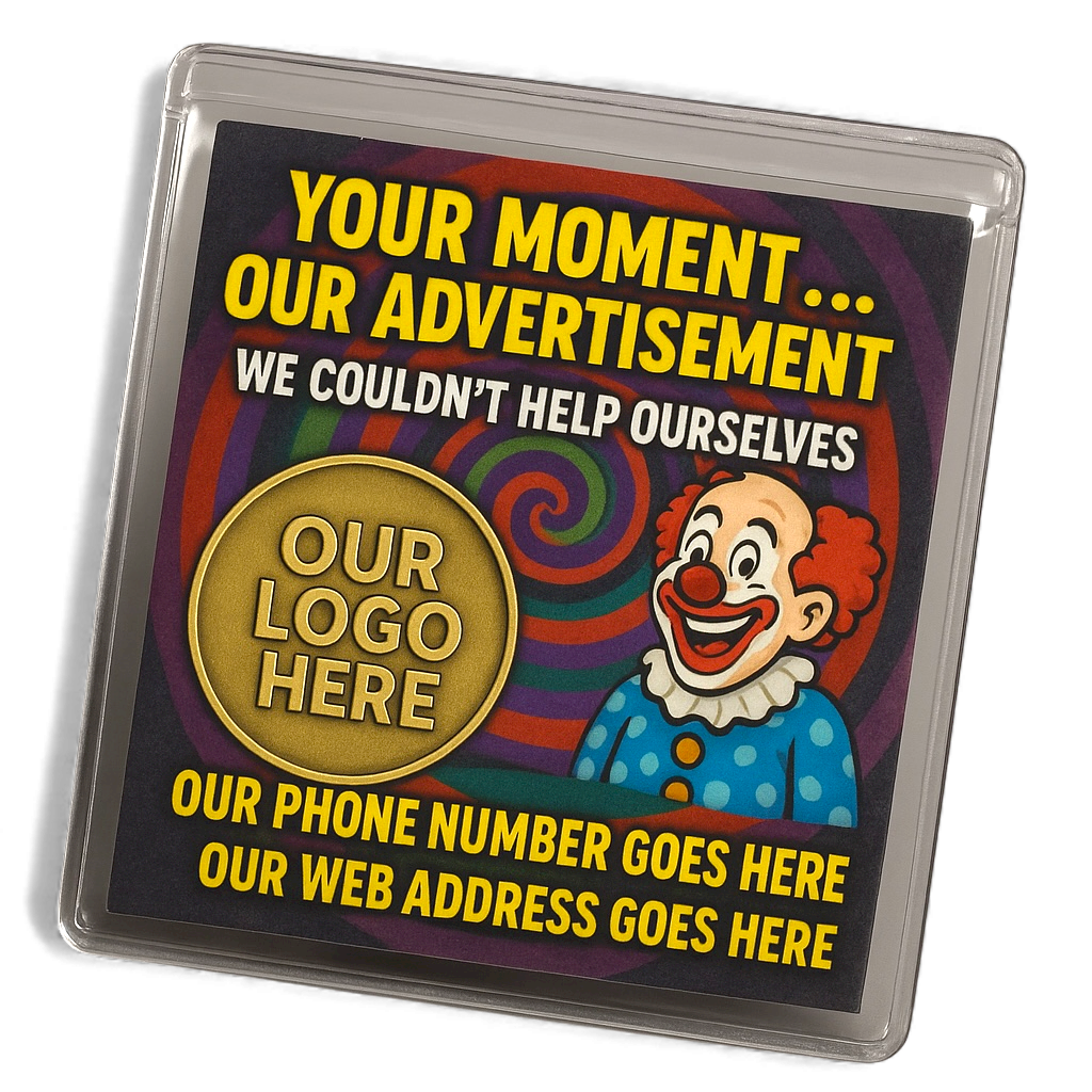 The Clown Show Behind the Coin: Why Challenge Coin Companies Should Stop Advertising Inside Coin Pouches