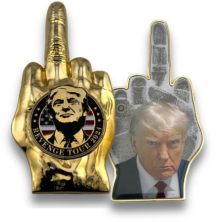 The Trump Golden Salute Challenge Coin