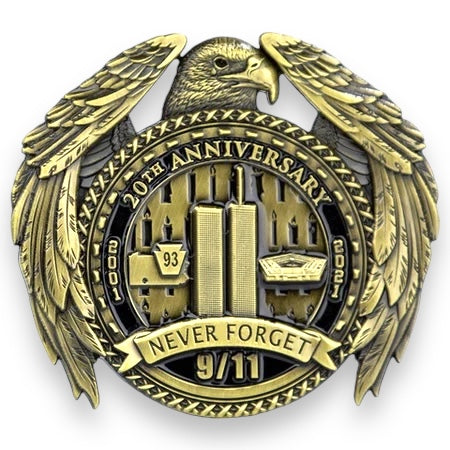 9/11 Tribute Challenge Coin – Commemorative "Never Forget" Edition - The Challenge Coin Store